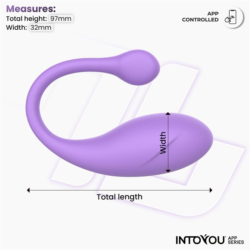 Bulby Egg Vibrator with App Lavander