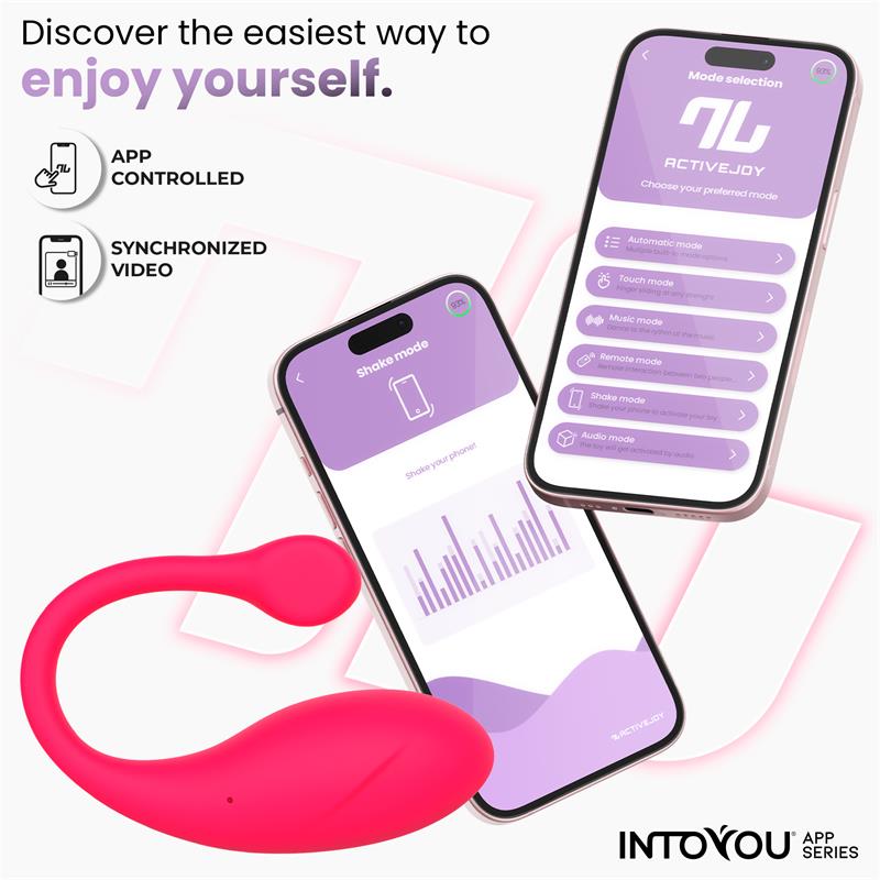 Bulby Vibrating Egg with App Dark Pink
