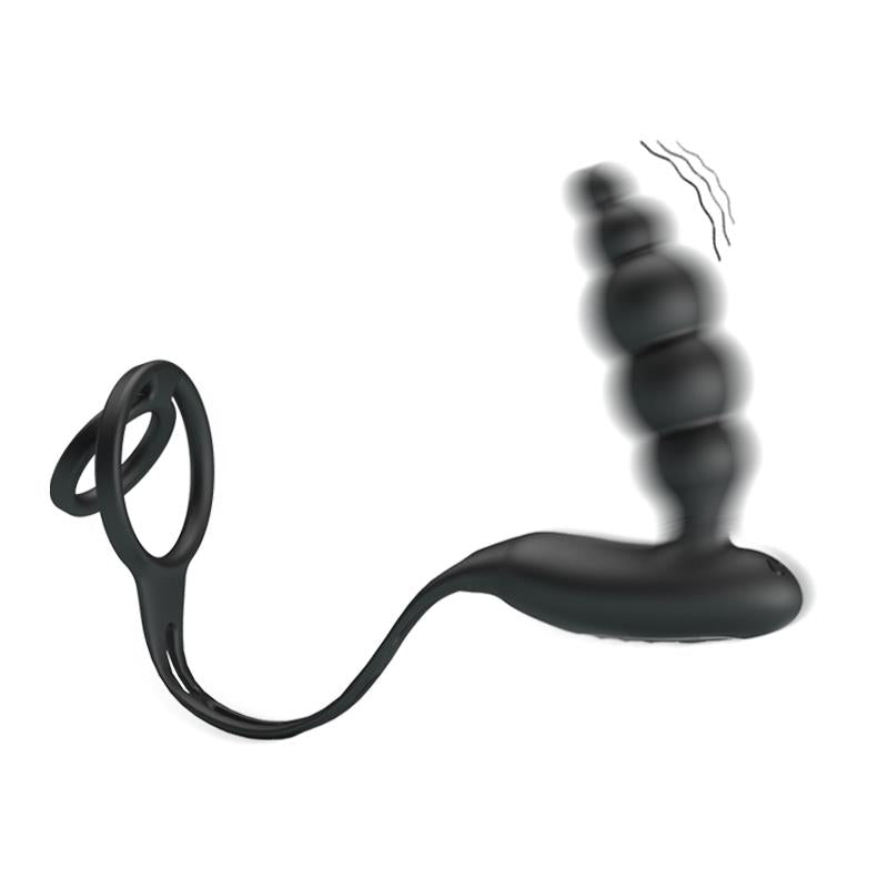 Butt Plug and Penis Ring with Vibration