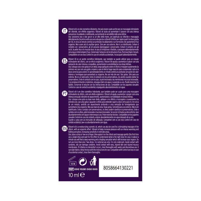 Clitoris Stimulator Vibrant Oil 10 ml