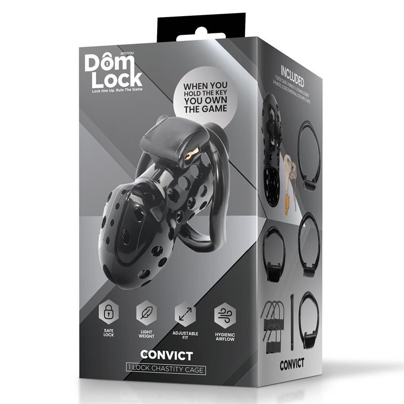 Convict Chastity Cage with Internal Lock