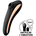 Dual Kiss Clitoris Sucker and Vibe 2 in 1 Black