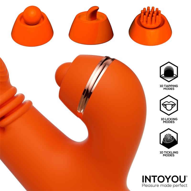 Ethan Vibrator 360º G-spot Massage with Multifunction Caps