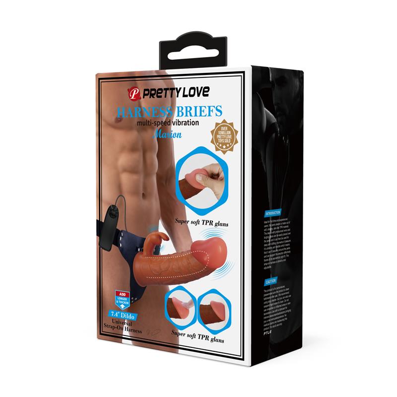 Hollow Strap-on Dildo with Vibration 7.4 Mavion