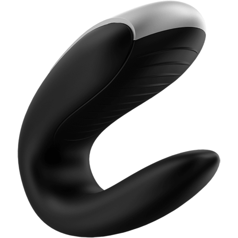 SATISFYER - DOUBLE FUN PARTNER VIBRATOR BLACK