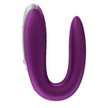 SATISFYER - DOUBLE FUN PARTNER VIBRATOR PURPLE