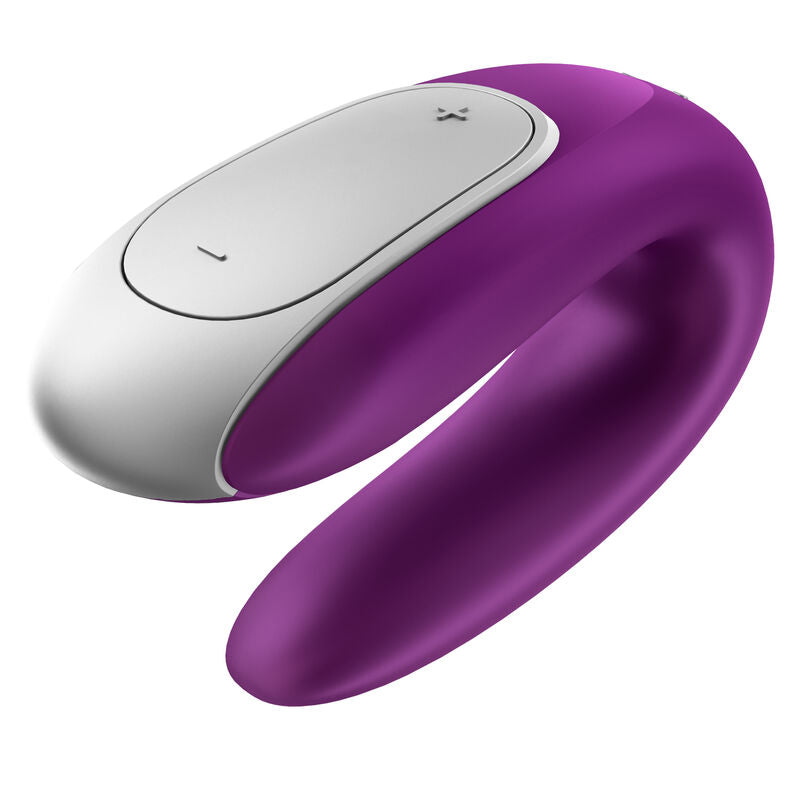 SATISFYER - DOUBLE FUN PARTNER VIBRATOR PURPLE