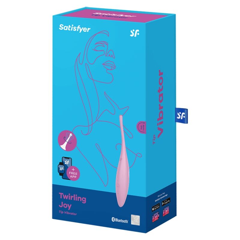 SATISFYER - TWIRLING JOY CLIT TIP VIBRATOR PINK