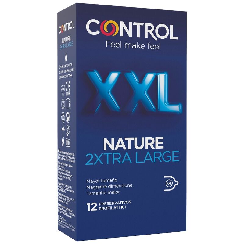 CONTROL CONDOMS - NATURE 2XTRA LARGE XXL - 12 UNITS