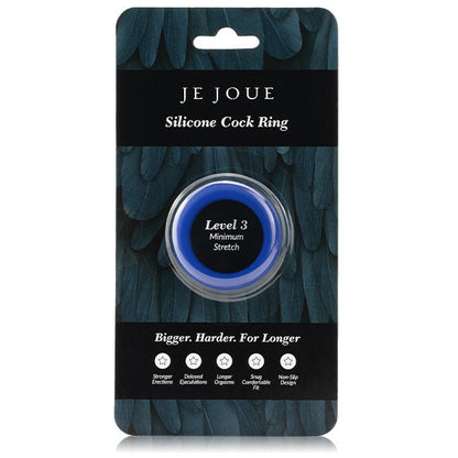 JE JOUE - BLUE SILICONE RING - MINIMUM STRANGULATION