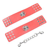 Ohmama Fetish - Red Handcuffs With Snap Closure