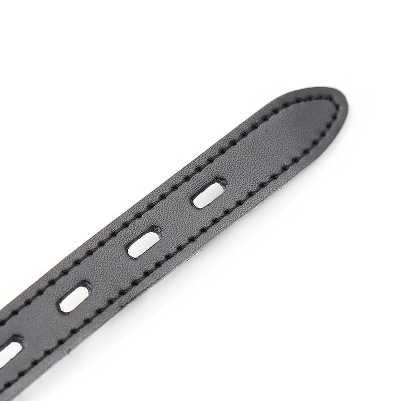 Ohmama Fetish - Silicone Ball Gag With Leather Belt (Padlock Included)