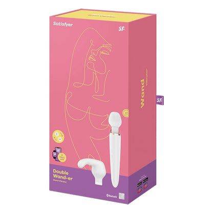 Satisfyer - Aplicación Double Wander en color blanco