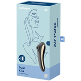 Satisfyer - Vibrador Dual Kiss Air Pulse Preto