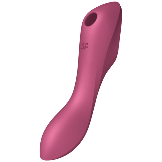 SATISFYER - CURVY TRINITY 3 AIR PULSE VIBRATOR RED