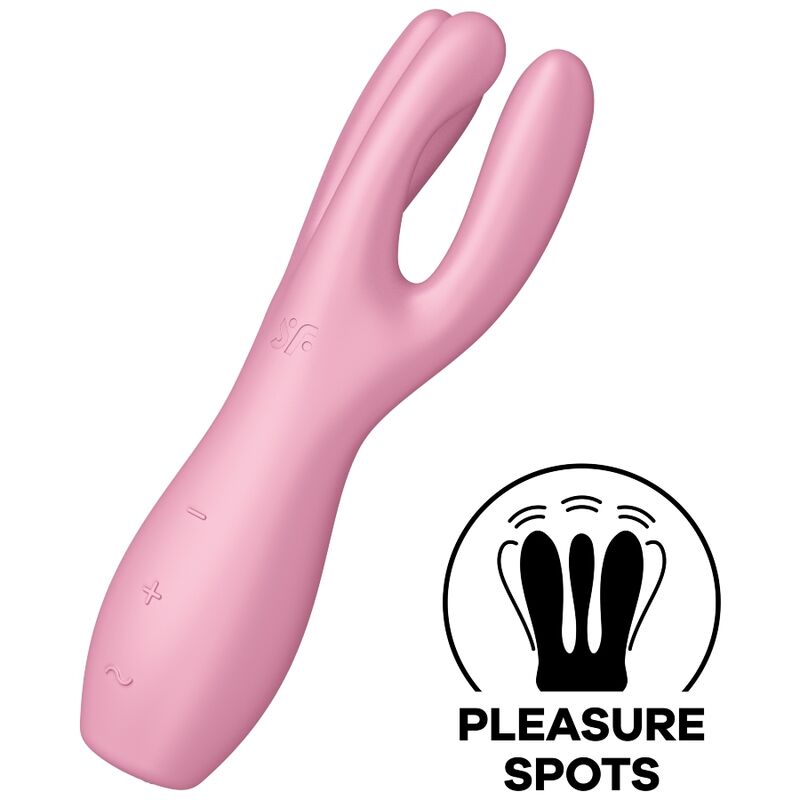 Satisfyer - Vibrador Threesome 3 Rosa