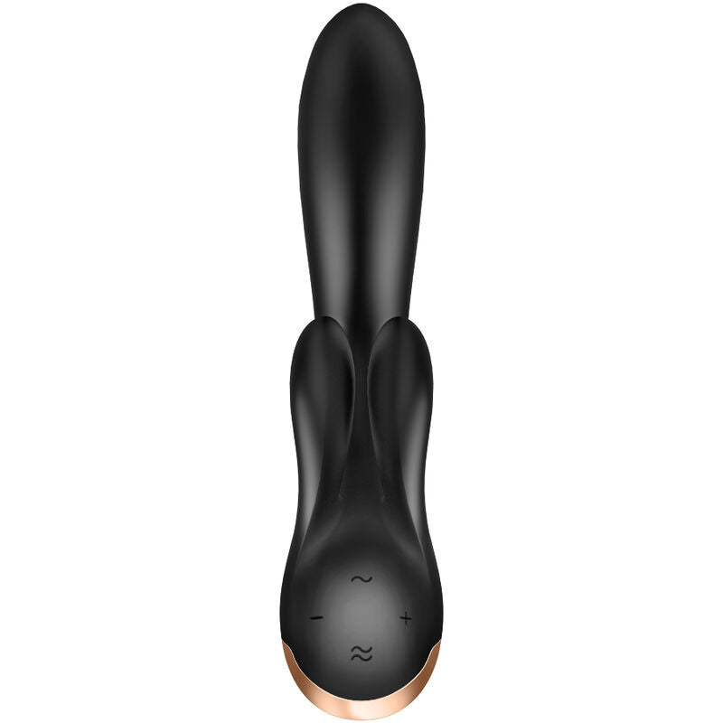 SATISFYER - DOUBLE FLEX VIBRATOR APP BLACK