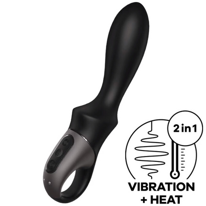 Satisfyer - Heat Climax Anal Vibrator App Black