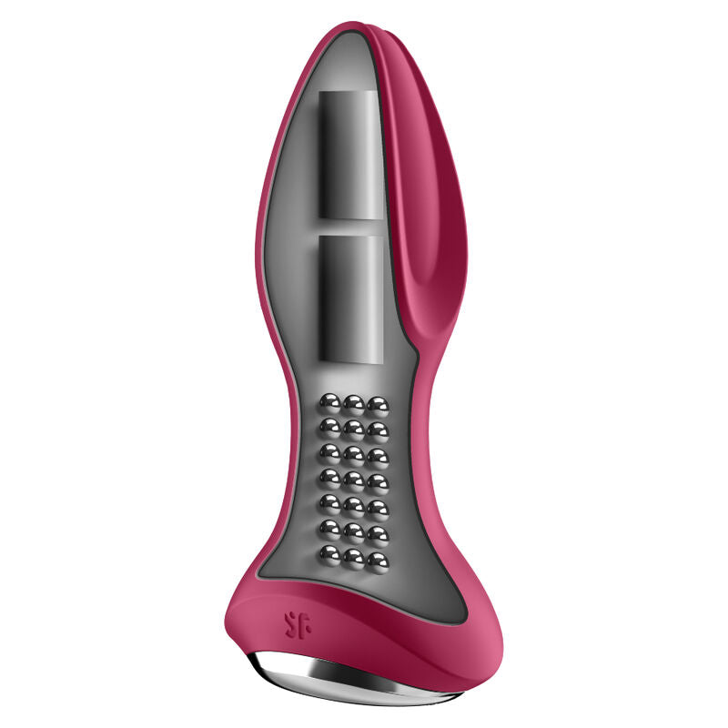 SATISFYER - ROTATOR PLUG 2+ VIBRATING PLUG APP RED