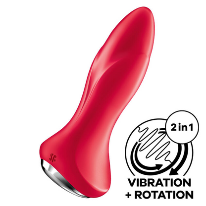 Satisfyer - Rotator Plug 1+ Vibrating Plug App Red