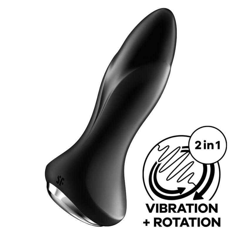 Satisfyer - Rotator Plug 1+ Vibrating Plug App Black