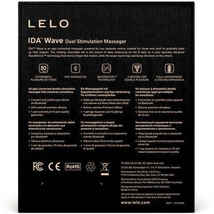 LELO - Ida Wave Coral Couples Massager