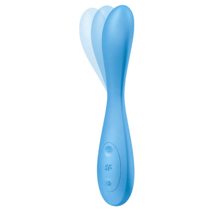 SATISFYER - G-SPOT FLEX 4+ MULTI VIBRATOR APP BLUE