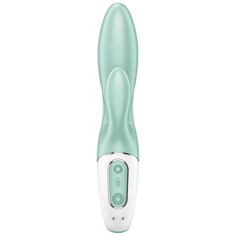 Satisfyer - Air Pump Bunny 5+ Inflatable Rabbit Vibrator App Green