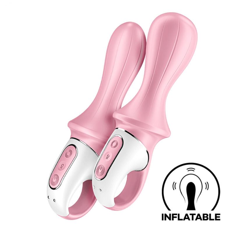 Satisfyer - Air Pump Booty 5+ Inflatable Anal Vibrator Pink