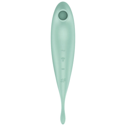 SATISFYER - TWIRLING PRO+ AIR PULSE STIMULATOR & VIBRATOR APP GREEN