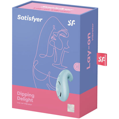 Satisfyer - Vibrador de contacto Dipping Delight azul