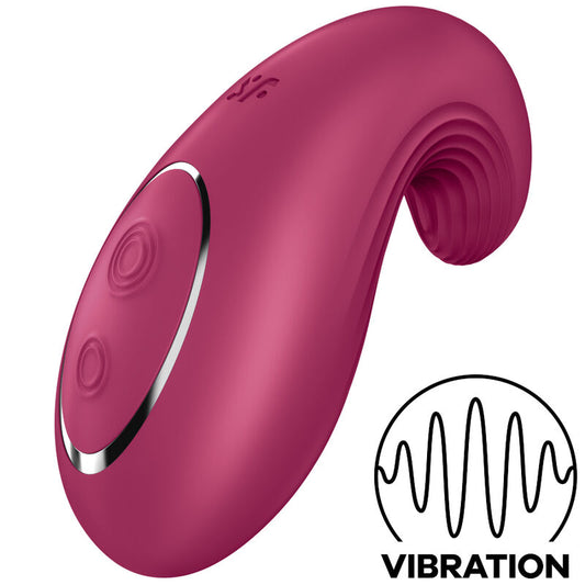 Satisfyer - Vibrador de contacto Dipping Delight rojo