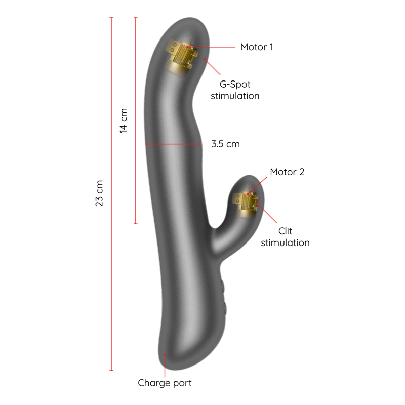Oninder - Oslo Vibration & Rotation Black - Free App