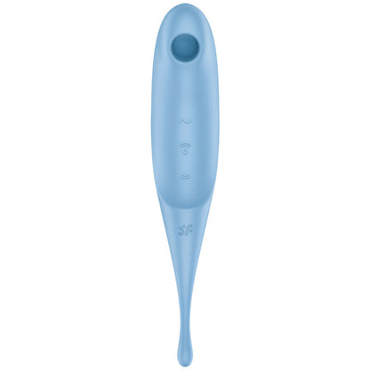 SATISFYER - TWIRLING PRO AIR PULSE STIMULATOR & VIBRATOR BLUE