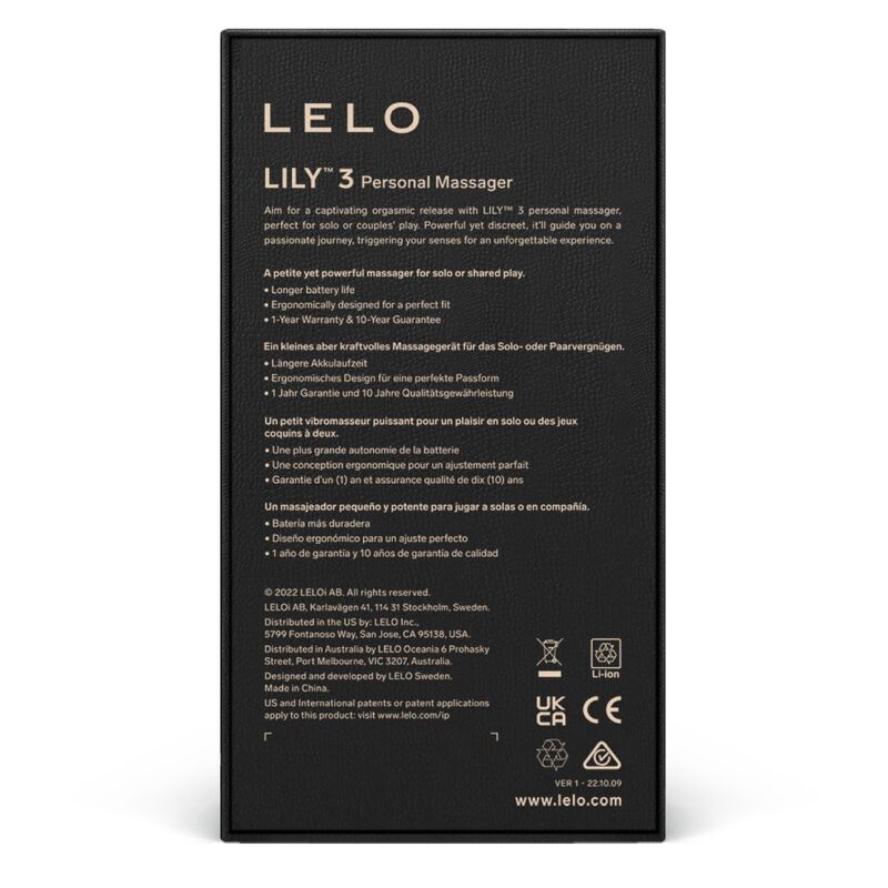 LELO - Lily 3 Personal Massager Aqua Green