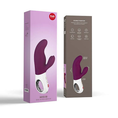 FUN FACTORY - VIBRADOR DUAL MISS BI BLANCO UVA