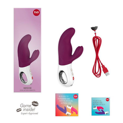 FUN FACTORY - VIBRADOR DUAL MISS BI BLANCO UVA