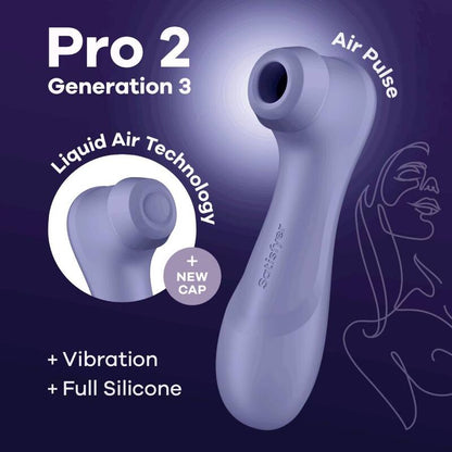 SATISFYER - PRO 2 GENERATION 3 LIQUID AIR TECHNOLOGY LILAC