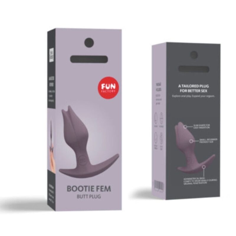 FUN FACTORY - BOTINES PARA MUJER PLUG ANAL PARA EL CULO FEMENINO DARK TAUP