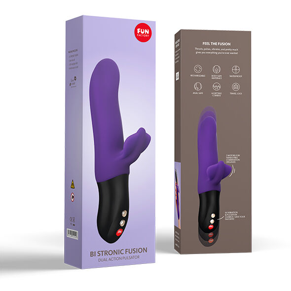 FUN FACTORY - BI STRONIC FUSION DUAL PULSADOR VIOLETA