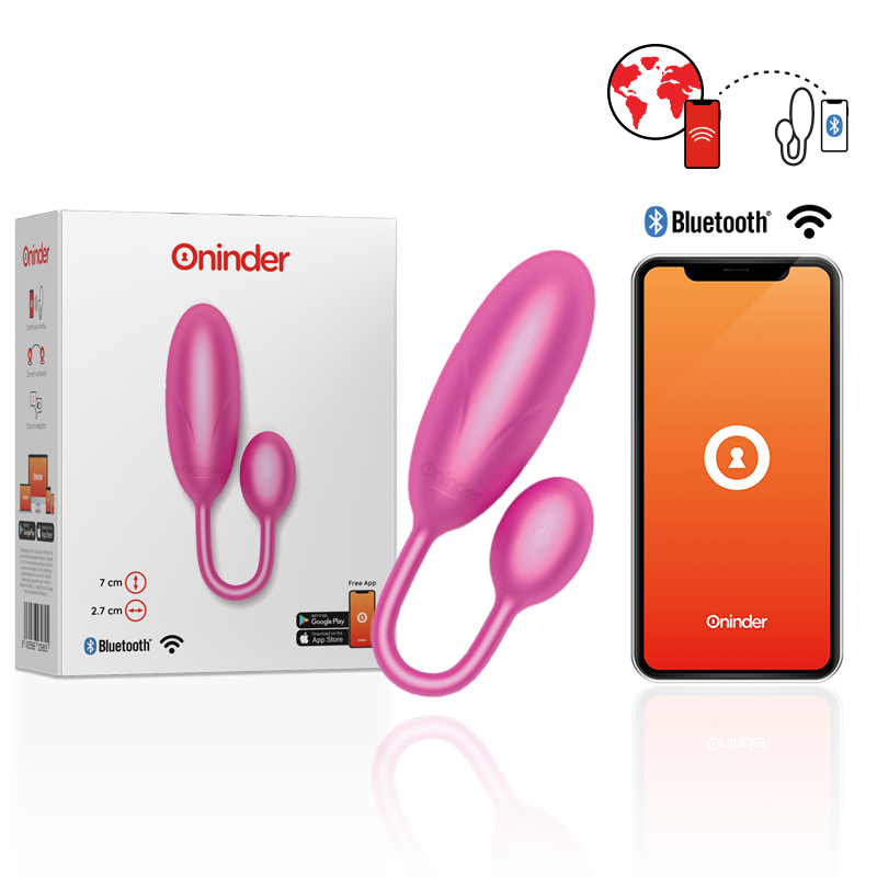 Oninder - Denver Vibrating Egg Pink 7 X 2.7 Cm Free App