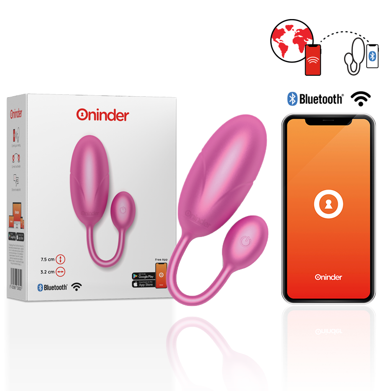 Oninder - Tokyo Vibrating Egg Pink 7.5 X 3.2 Cm Free App