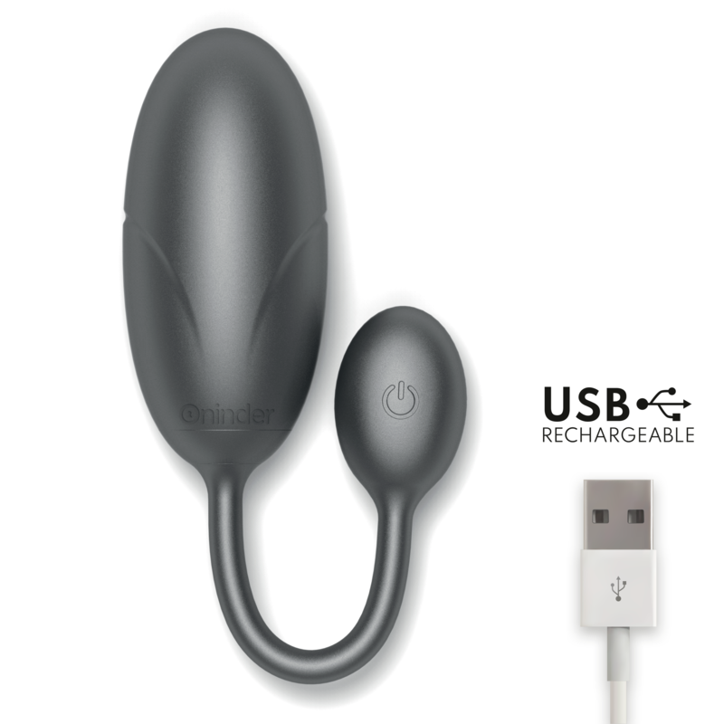 Oninder - Tokyo Vibrating Egg Black 7.5 X 3.2 Cm Free App