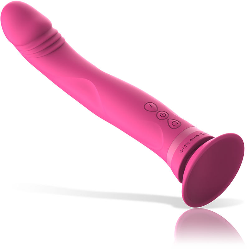 Intense - Michelangelo Pink Silicone Vibrator Dildo
