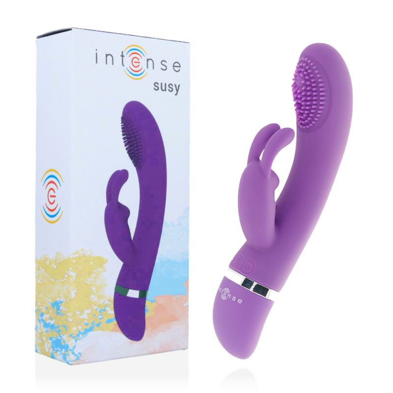 Intense - Susy Silicone Rabbit Lilac Oscillating Vibrator