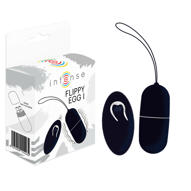 Intense - Flippy I Vibrating Egg With Remote Control Black