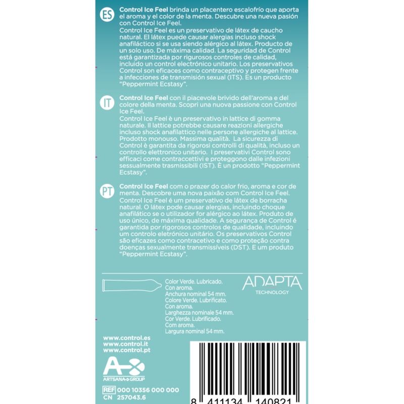 CONTROL CONDOMS - ICE FEEL COOL EFFECT 10 UNITS