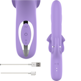 Intense - Billie Rechargeable Multifunction Vibrator Stimulating Waves With Purple Push Button