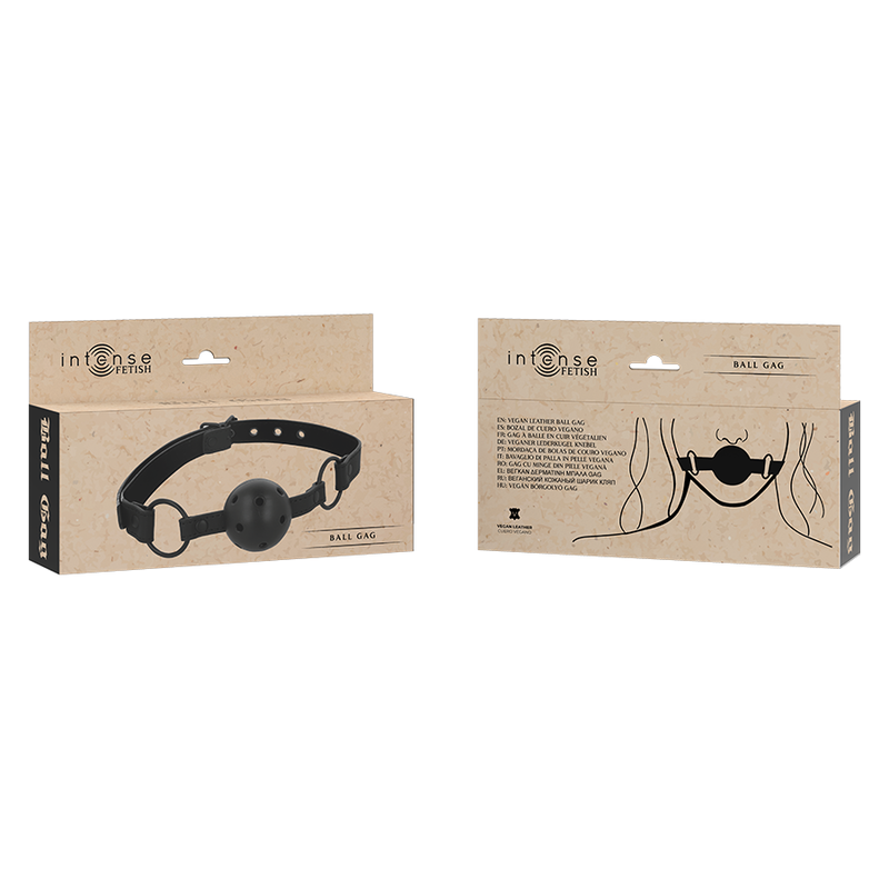 Intense - Fetish Vegan Leather Ball Gag