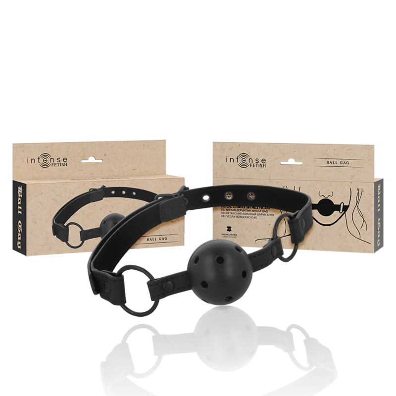 Intense - Fetish Vegan Leather Ball Gag